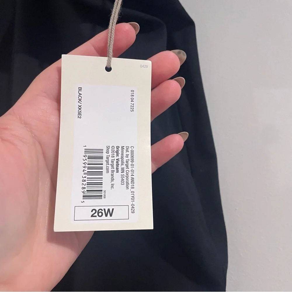 NWT Target A New Day Women's Plus Size High-Rise Skinny Ankle Pants - Black 26W - Picture 4 of 8